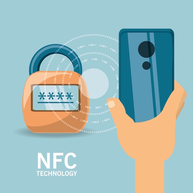 Vector nfc payment design concept