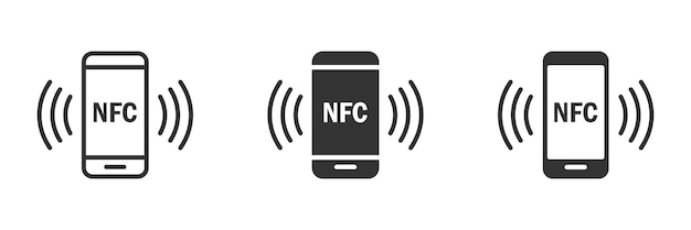 NFC-technologie pictogram vectorillustratie
