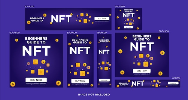 Nft art google advertenties webbanners collectie