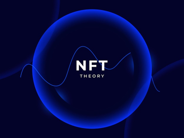 Концепция дизайна цифрового фона криптовалюты NFT