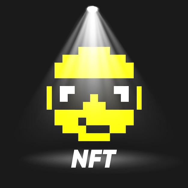 NFT emoticon in vector format