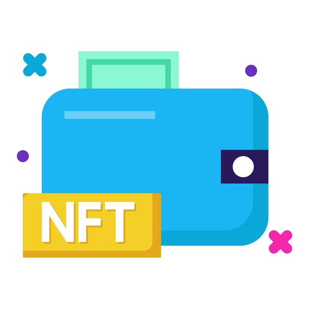 NFT-logo ontwerp Gratis Vector