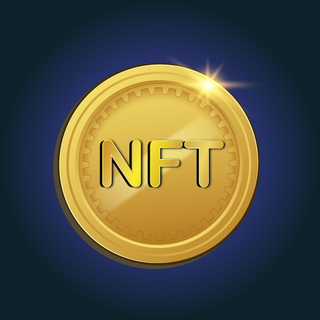 Vettore token nft non fungibile