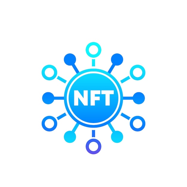 NFT-pictogram, niet vervangbaar token