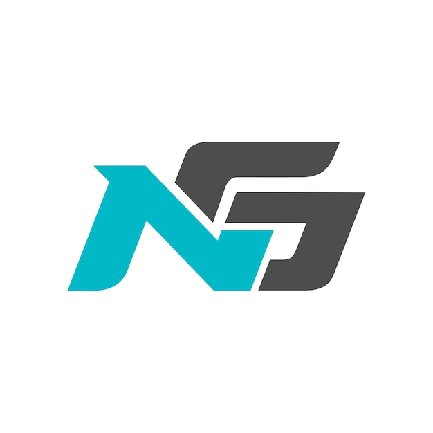 NG lettering logo design