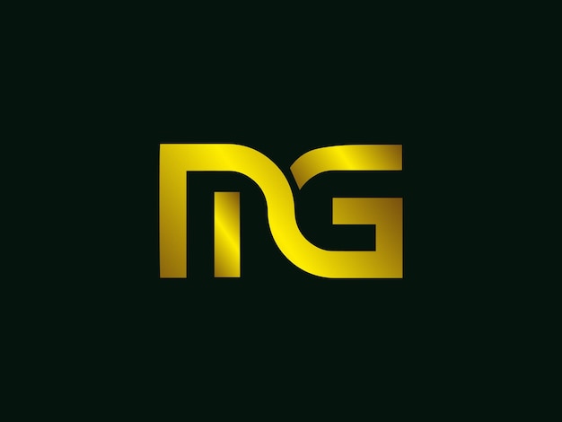 Vettore nuova identità per il design del logo ng