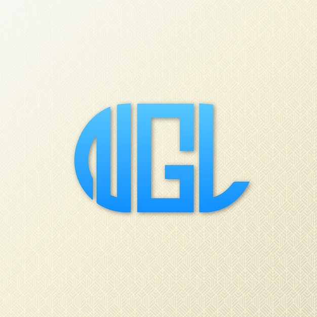 Vector ngl briefsjabloon logo ontwerp