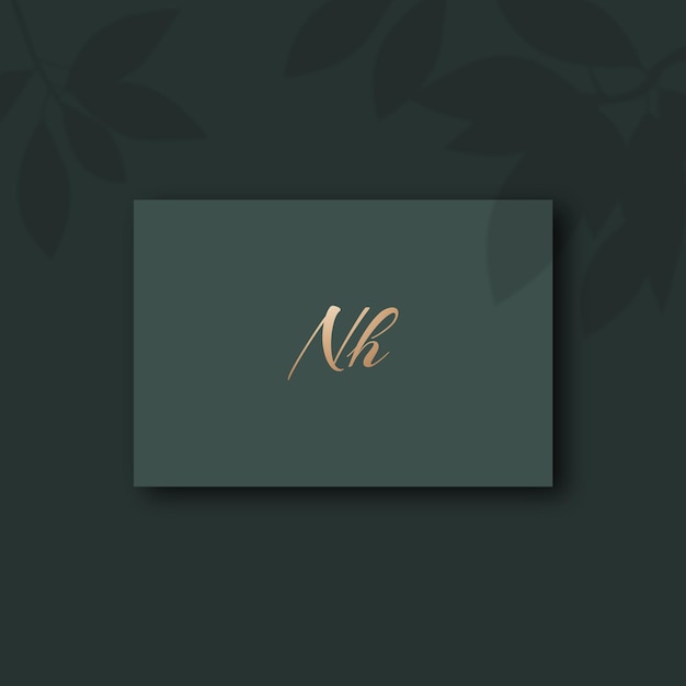 Nh logo design template