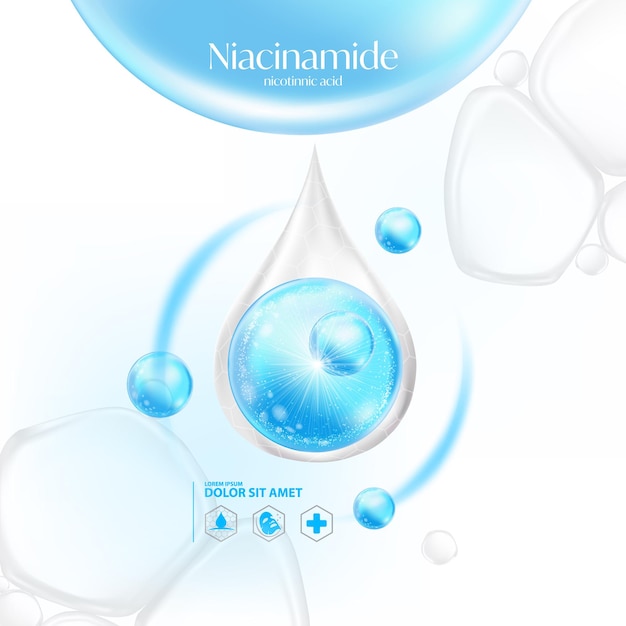 Niacinamide Niacin Nicotinnic acid serum Skin Care Cosmetic