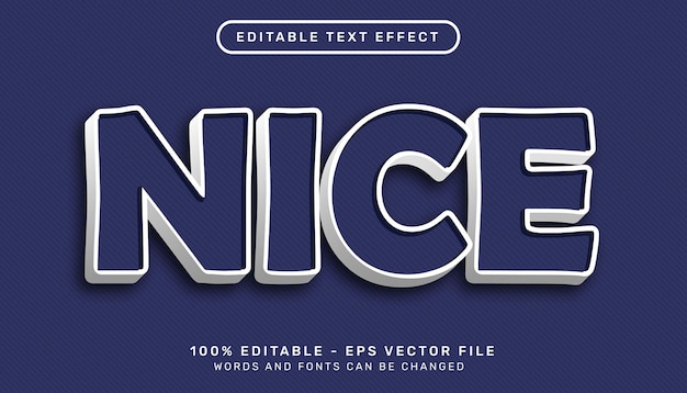 nice 3d text effect and editable text effect