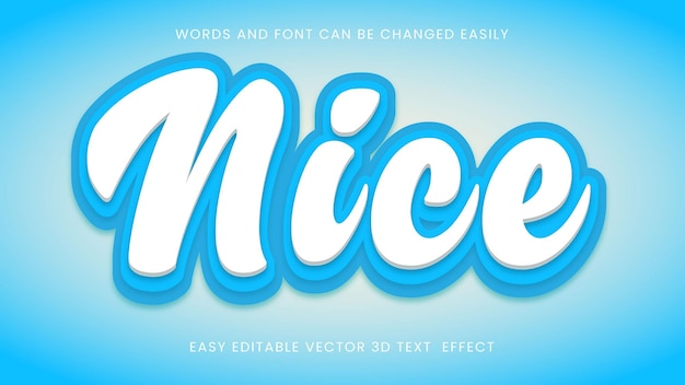 Nice 3d text style