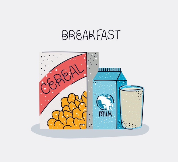 Bel poster per la colazione
