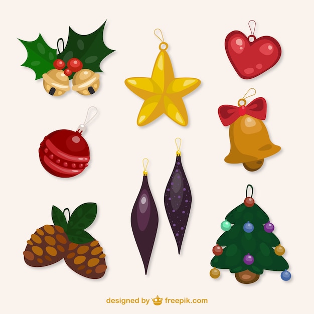 Vector nice christmas tree decoration