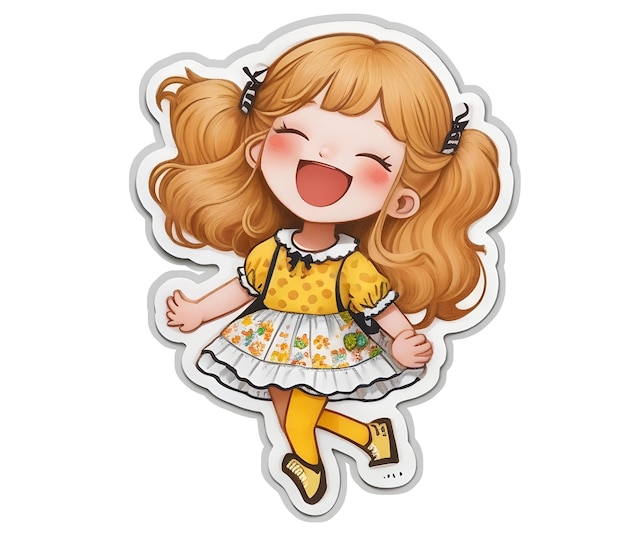 Nice Cute Baby Girl sticker design