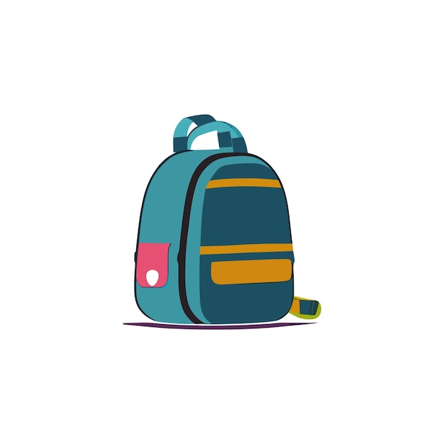 Vector nice and cute school bag vector