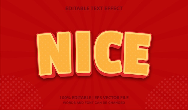 Nice Editable Text Effect Style Vector