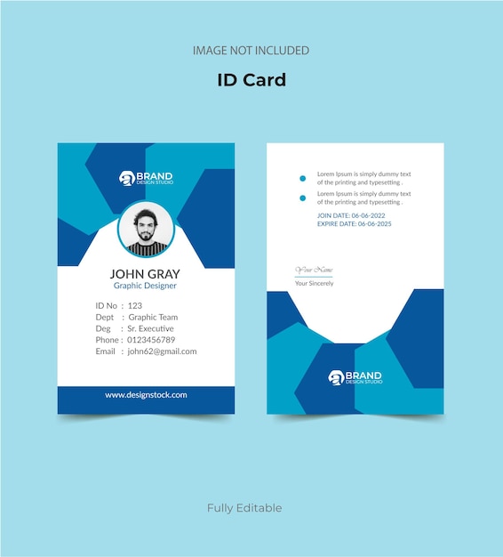 Nice Elegant ID Card Design Template