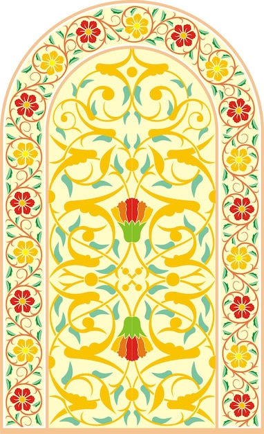 Nice floral ornament design with soft background colors suitable for backgrounds decorations