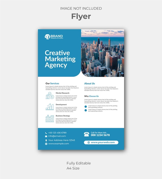 Nice flyer design template Real Estate