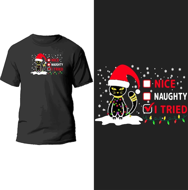 nice naughty i tried t shirt design.