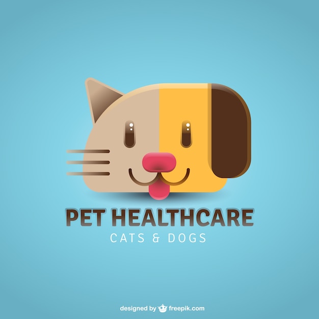 Vector nice pet healthcare logo