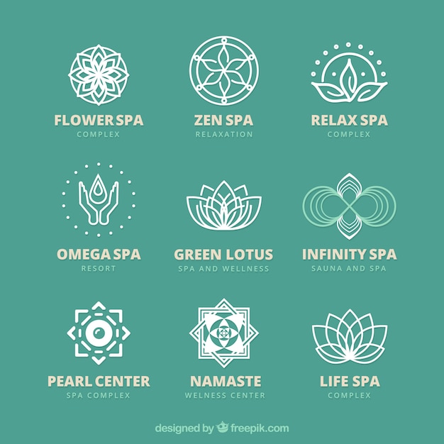 Nice spa logotype templates