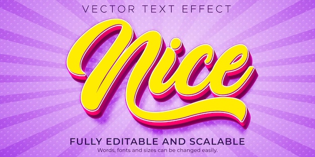 Nice text effect style template