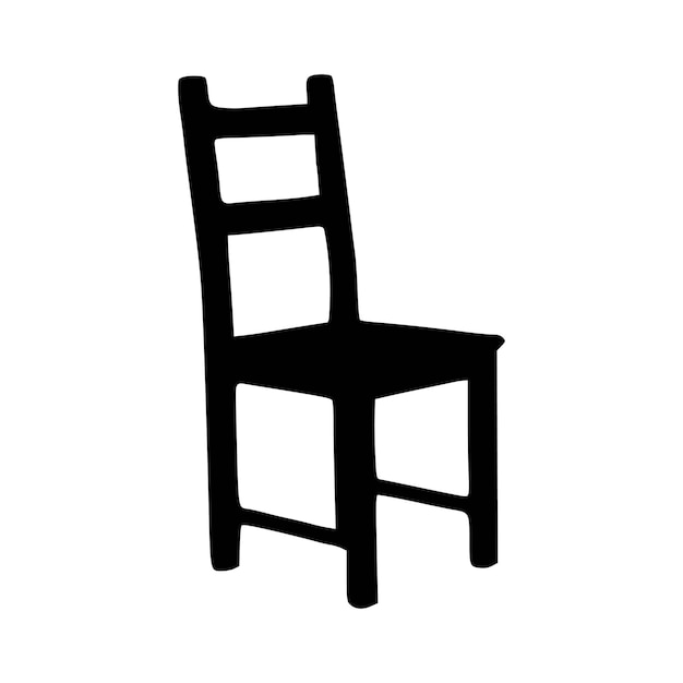 Nice Wooden Chairs Silhouette vector Chair silhouette vector