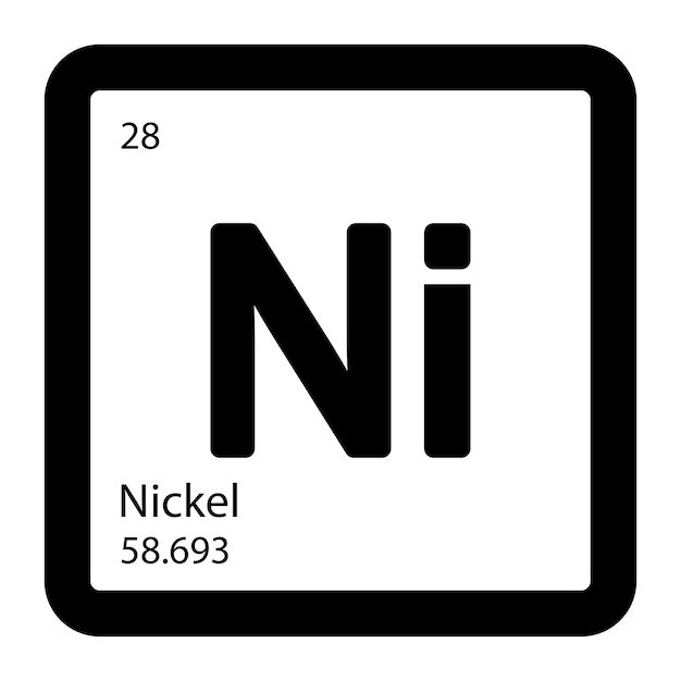 Nickel icon vector