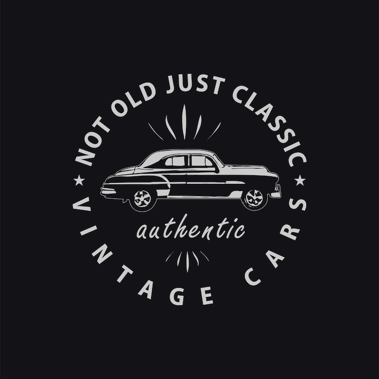 Vector niet alleen oude klassieke auto t-shirts.