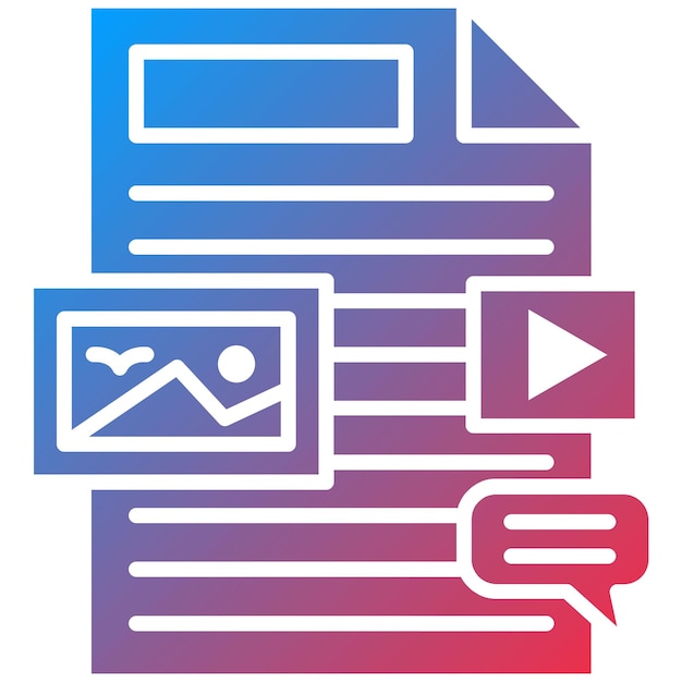 Niet-gestructureerde informatie icoon vector afbeelding Kan worden gebruikt voor Web Hosting