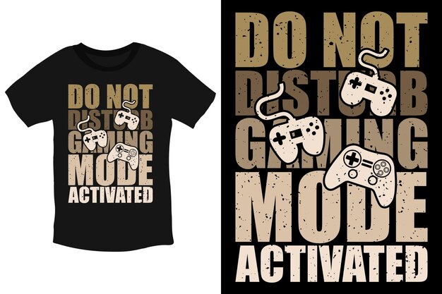 Vector niet storen gaming-modus geactiveerd tshirt