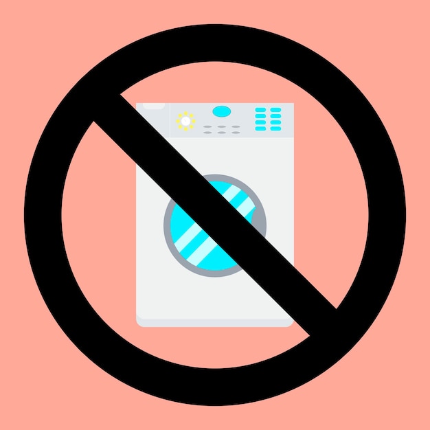 Niet wassen in de wasmachine