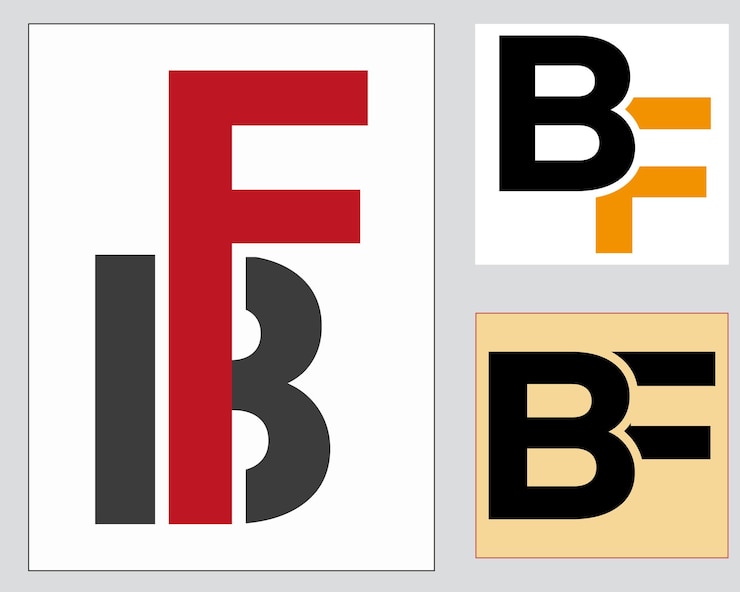 Vector nieuw beste bf creatief aanvankelijk laatste logobf abstractbf laatstgenoemde vector designbf monogram logo ontwerp