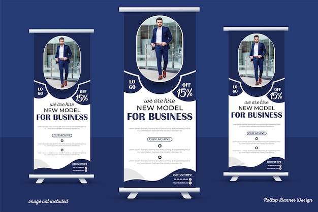 Vector nieuw creatief roll-up ontwerp