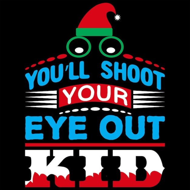 Nieuw kerst t-shirt vector design