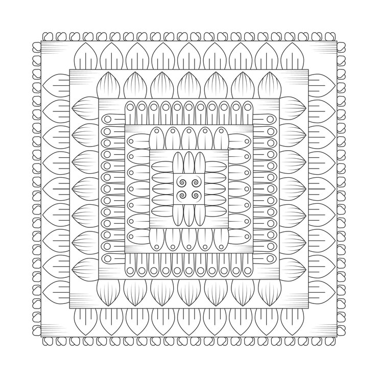 Nieuw mandala-ontwerp