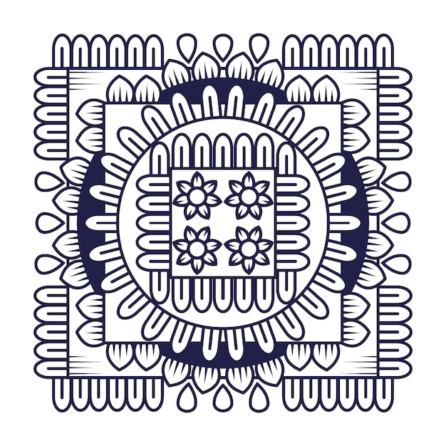 Vector nieuw mandala-ontwerp