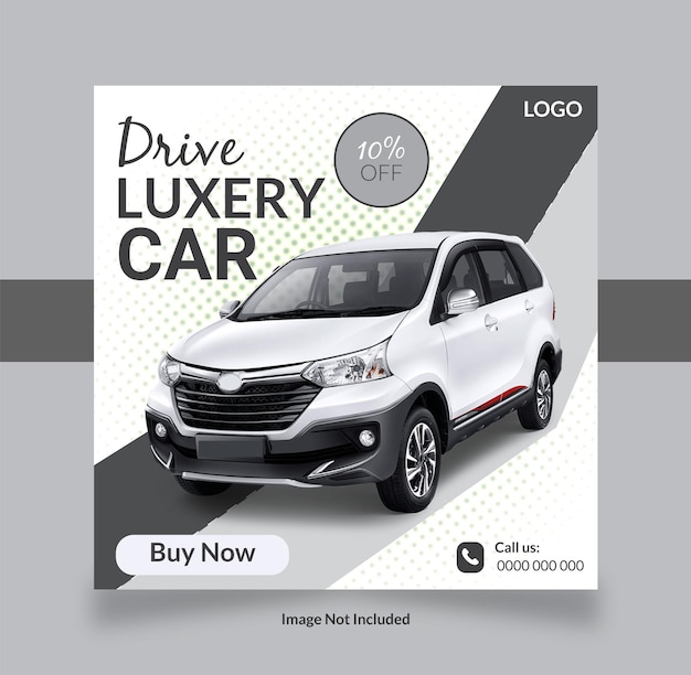 nieuw modern auto-social media-ontwerp te koop