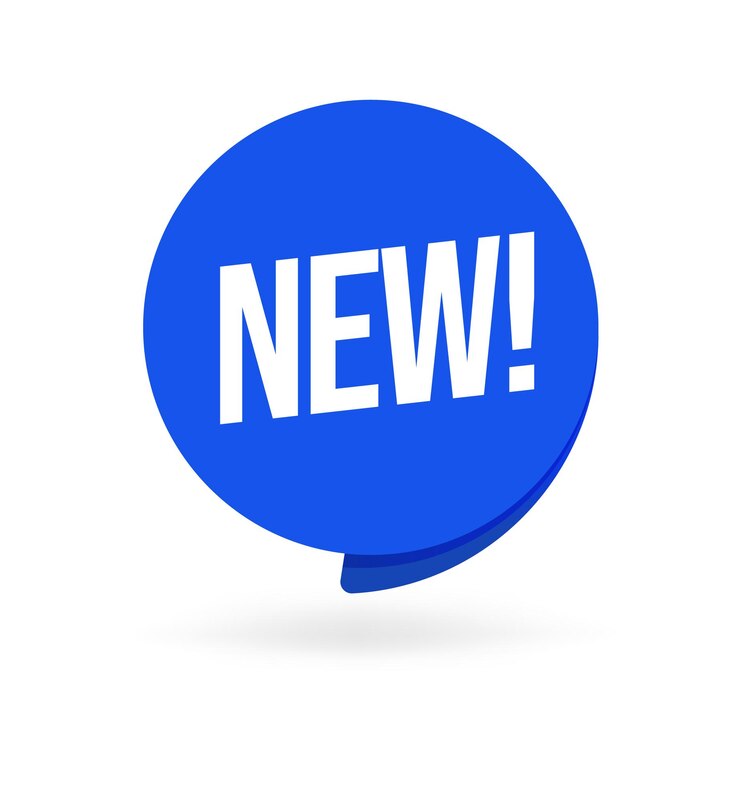 Nieuwe aanbieding, product, kwaliteit of service ronde sticker tag