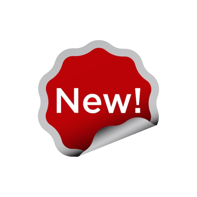 nieuwe badge icoon ontwerp vector sjabloon