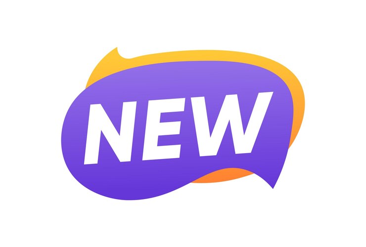 Vector nieuwe banner lable speech bubble template vectorontwerp