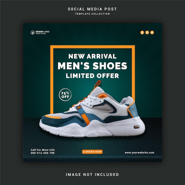 Nieuwe collectie schoenen Social Media Post