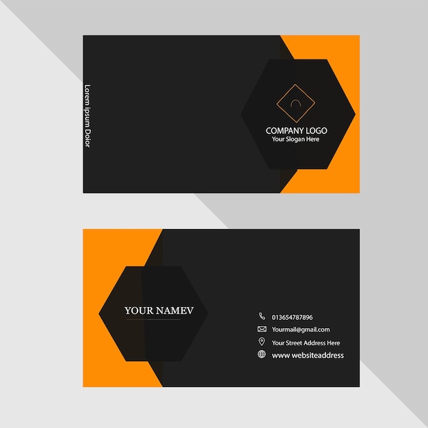 Nieuwe Creatieve Moderne Bedrijfskaart Template