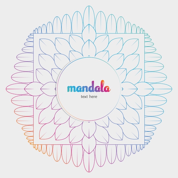 Nieuwe mandala-achtergrond