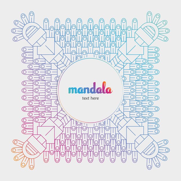 nieuwe mandala-achtergrond