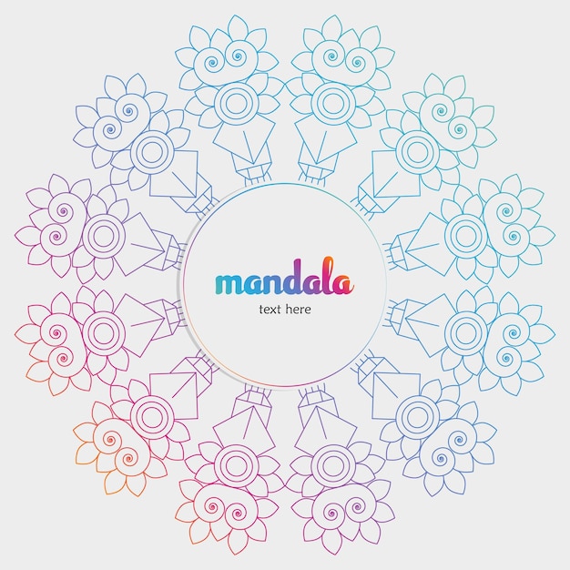 nieuwe mandala-achtergrond