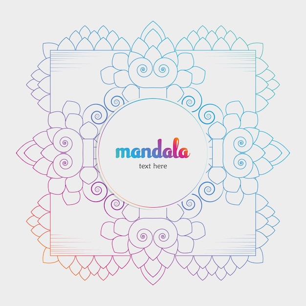 nieuwe mandala-achtergrond