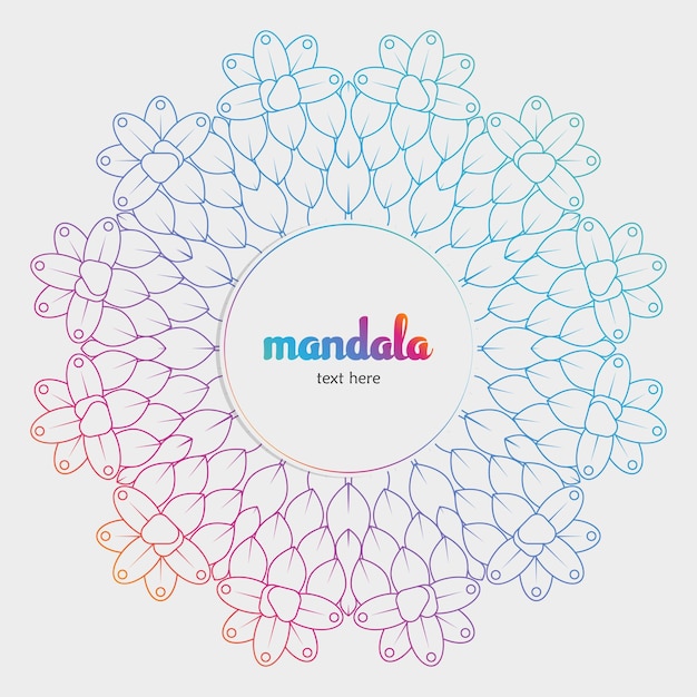 nieuwe mandala-achtergrond