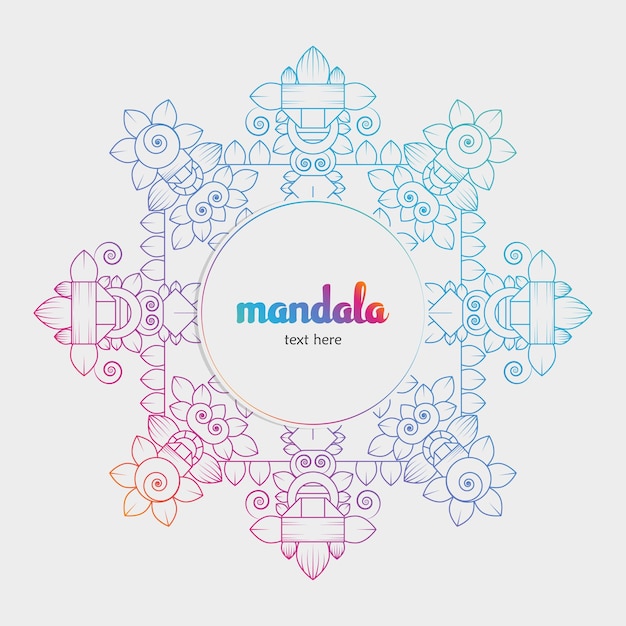 Nieuwe mandala-achtergrond